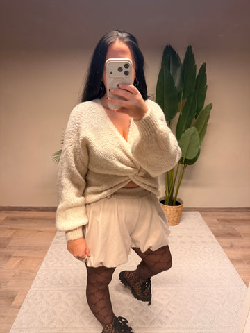 PULLOVER SCHLEIFI BEIGE