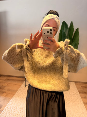 PULLOVER RÜSCHI BEIGE