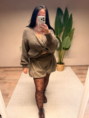 PULLOVER SCHLEIFI TAUPE