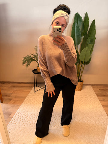 STRICKHOSE BIBI SCHWARZ