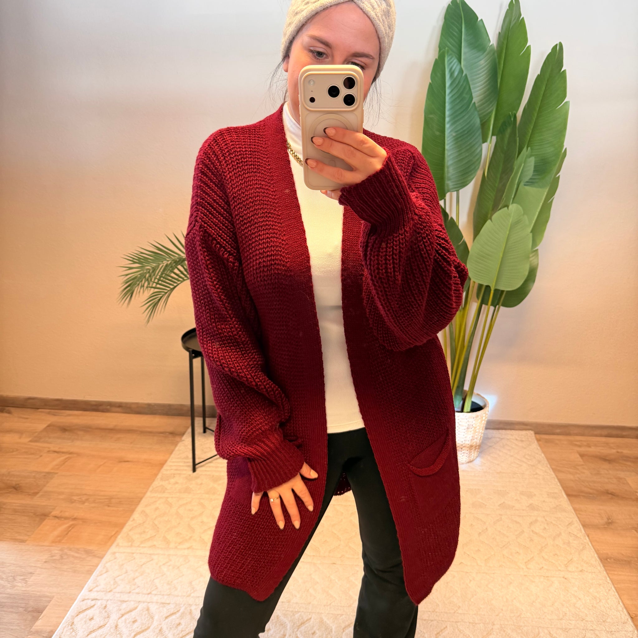 STRICKCARDIGAN LULU ROT