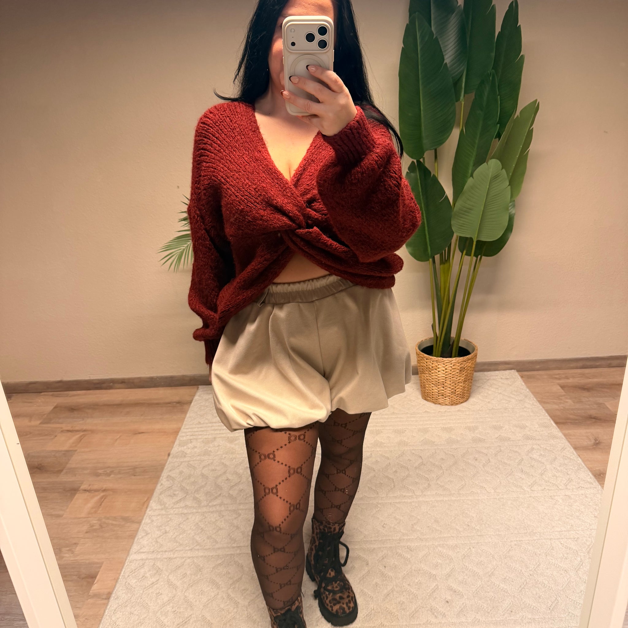 PULLOVER SCHLEIFI WEINROT