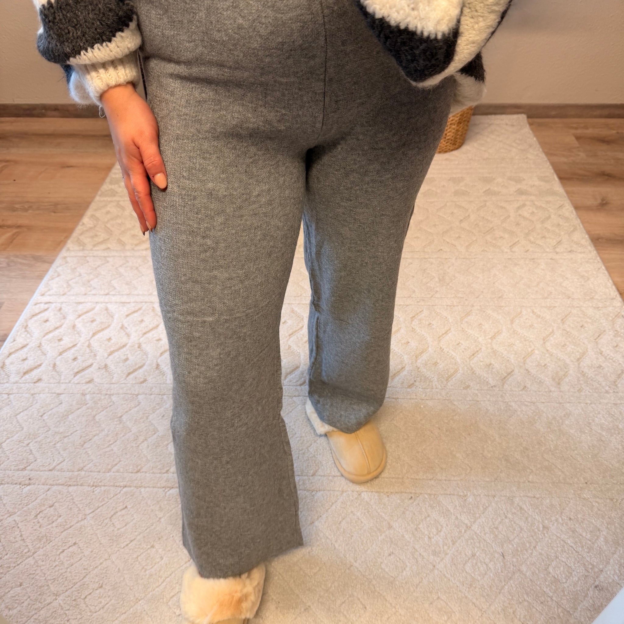 STRICKHOSE BIBI GRAU