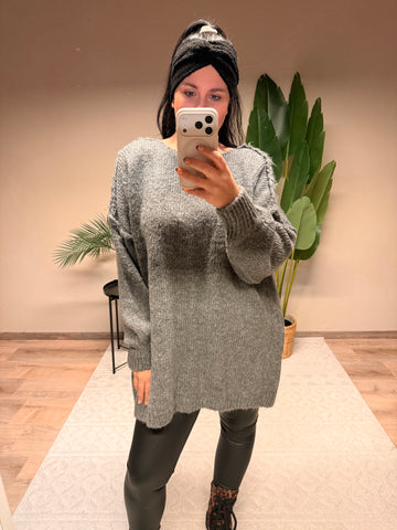 PULLOVER ZELINE GRAU