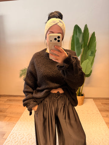 PULLOVER RÜSCHI SCHOKO