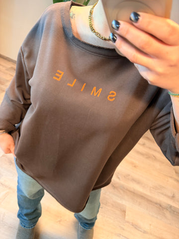 PULLOVER SMILE SCHOKO