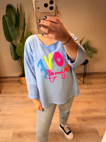 PULLOVER LOVE IN VERSCHIEDENEN FARBEN