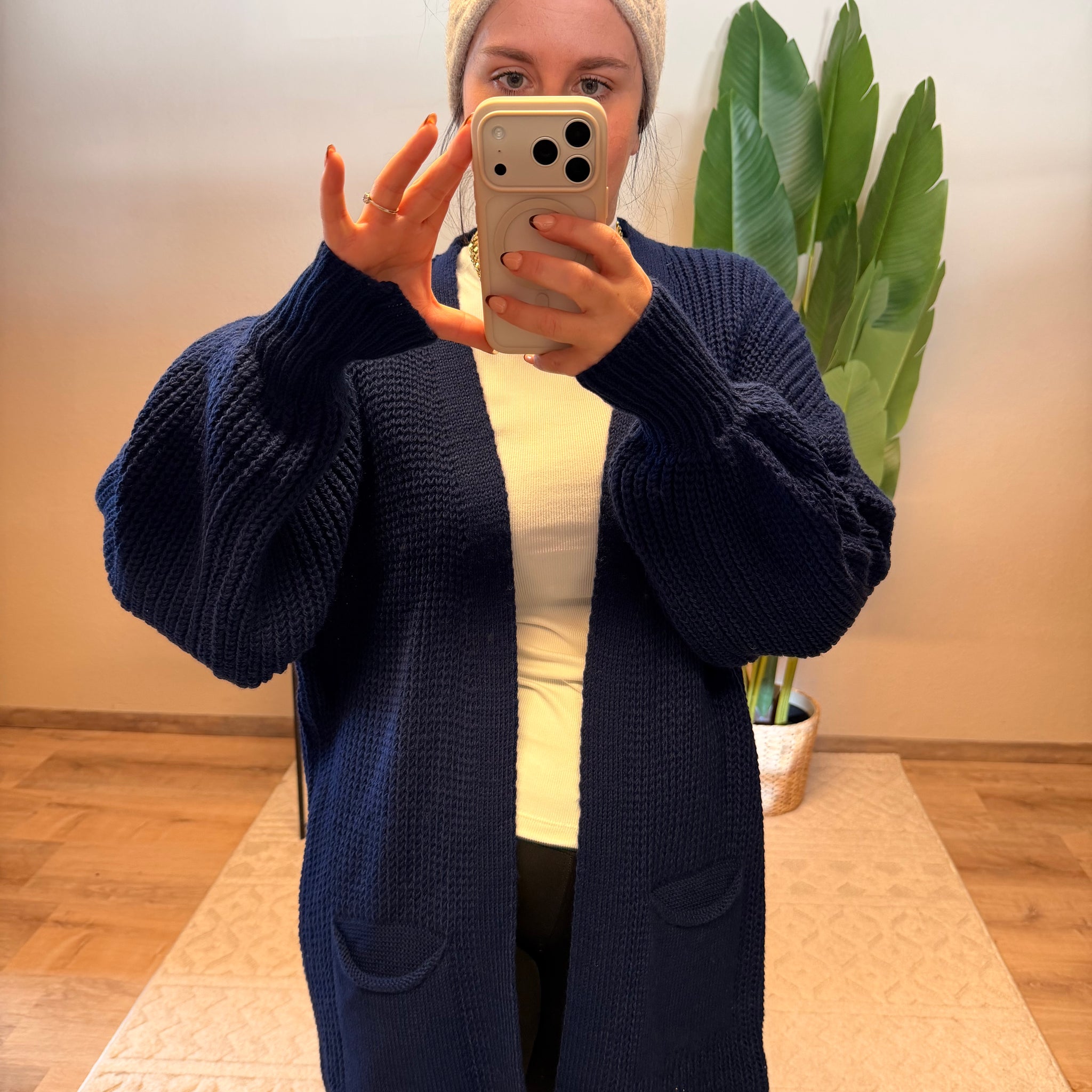 STRICKCARDIGAN LULU BLAU