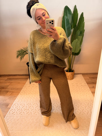 STRICKHOSE BIBI TAUPE