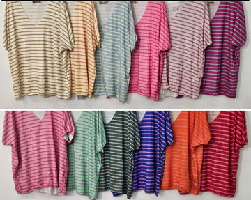 SHIRT STREIFI IN VERSCHIEDENEN FARBEN