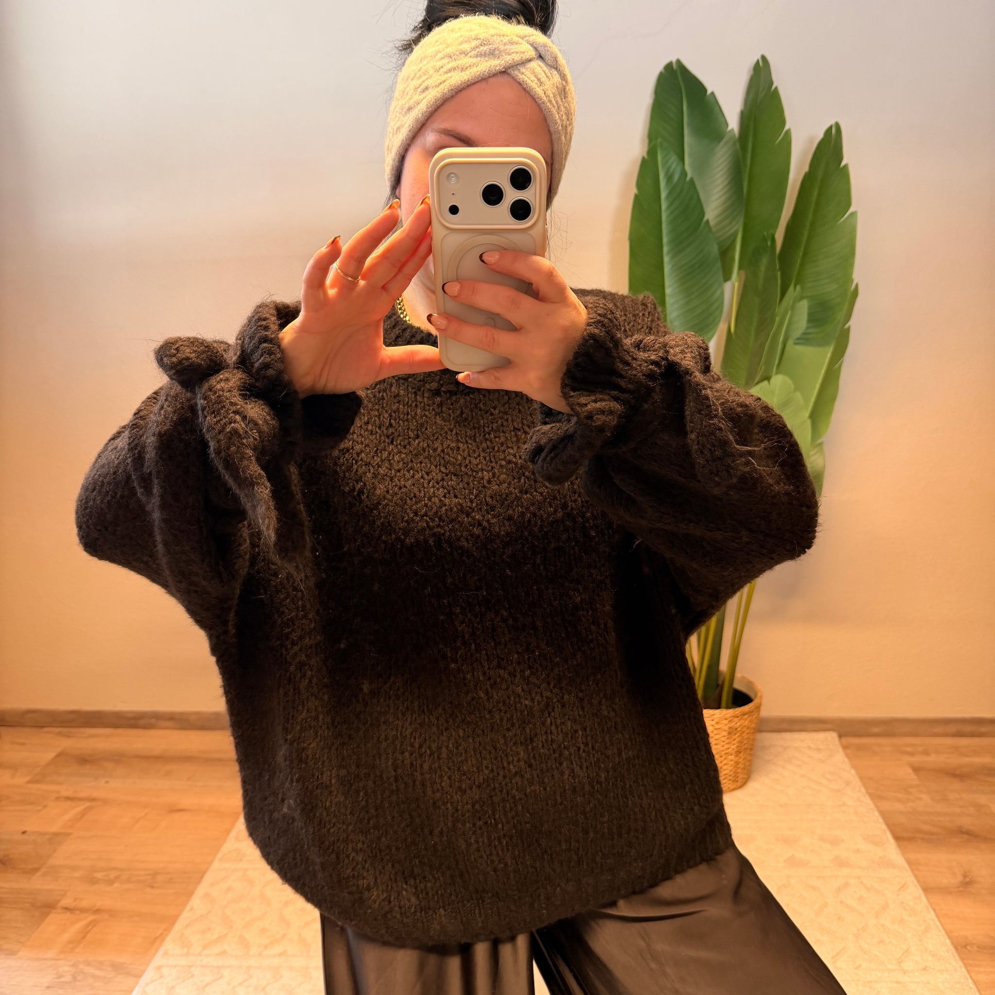 PULLOVER RÜSCHI SCHOKO