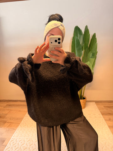 PULLOVER RÜSCHI SCHOKO