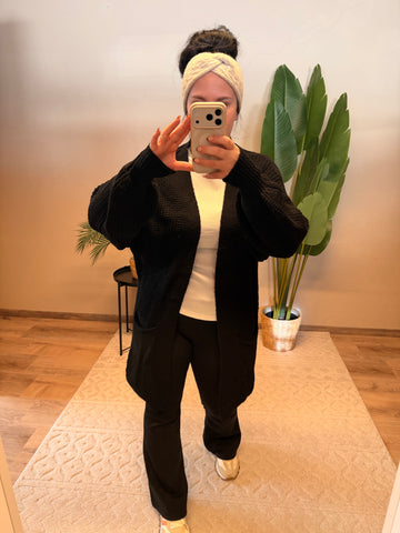 STRICKCARDIGAN LULU SCHWARZ