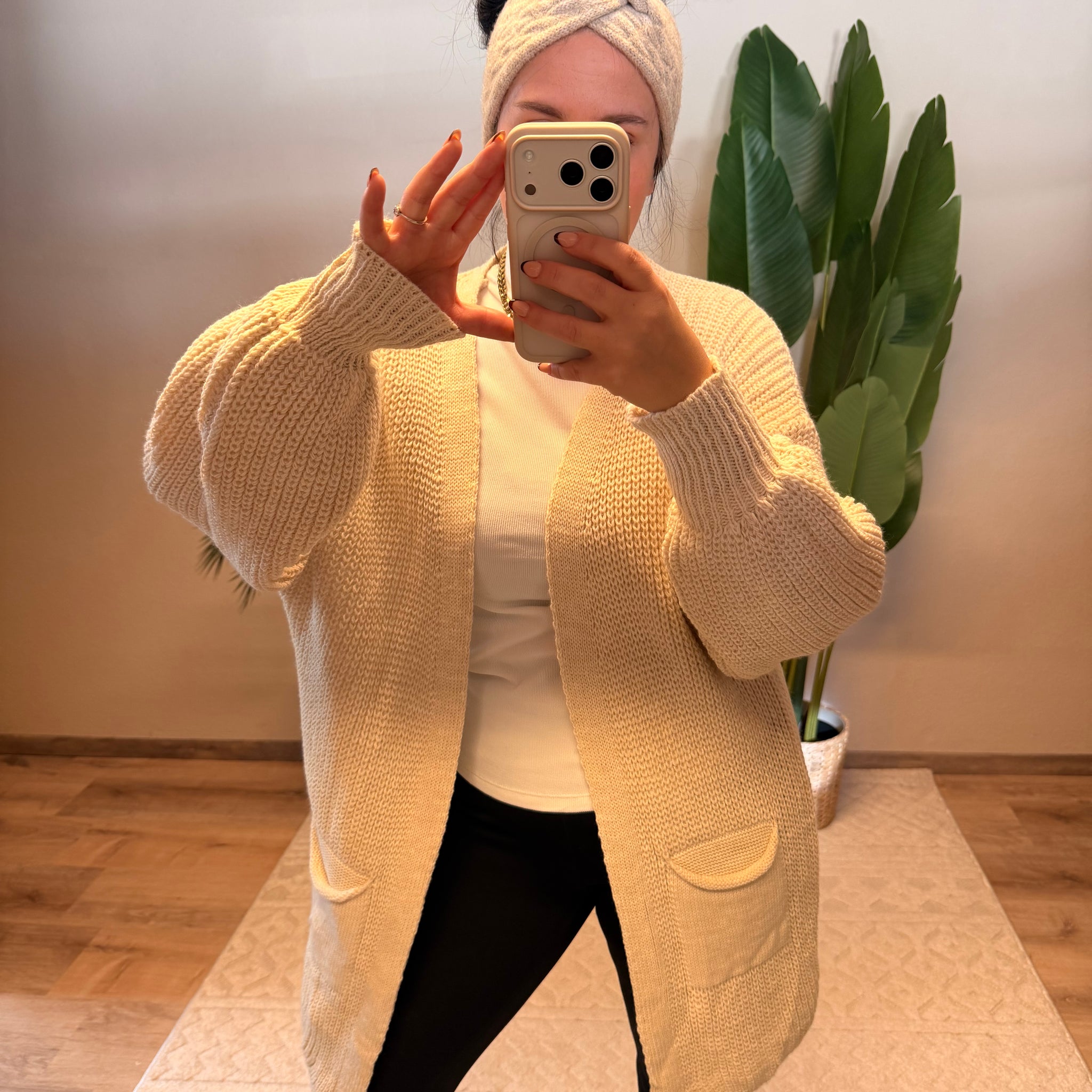 STRICKCARDIGAN LULU CREME