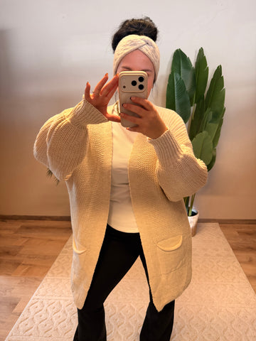 STRICKCARDIGAN LULU CREME