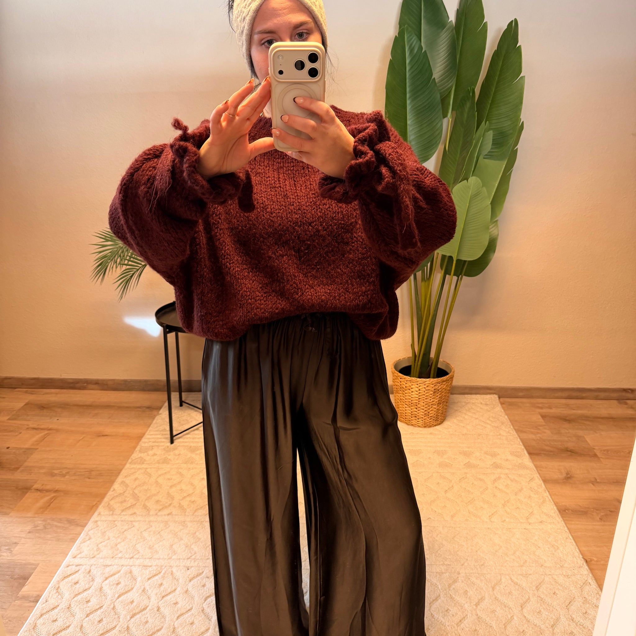 PULLOVER RÜSCHI ROT