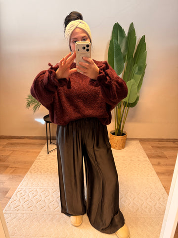 PULLOVER RÜSCHI ROT