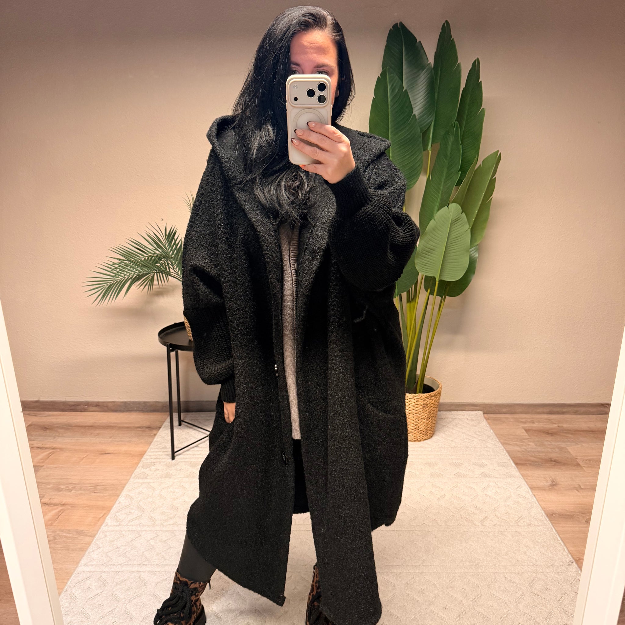 TEDDYMANTEL MELLE SCHWARZ