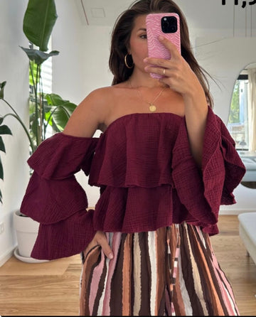 MUSSELINBLUSE QUEEN