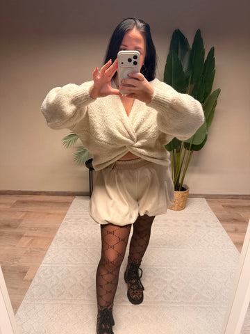 PULLOVER SCHLEIFI BEIGE